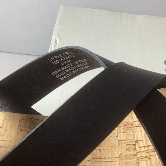 SUN STONE Womens Pheobii Faux Leather Ankle Strap Platform Sandals - Picture 11 of 11